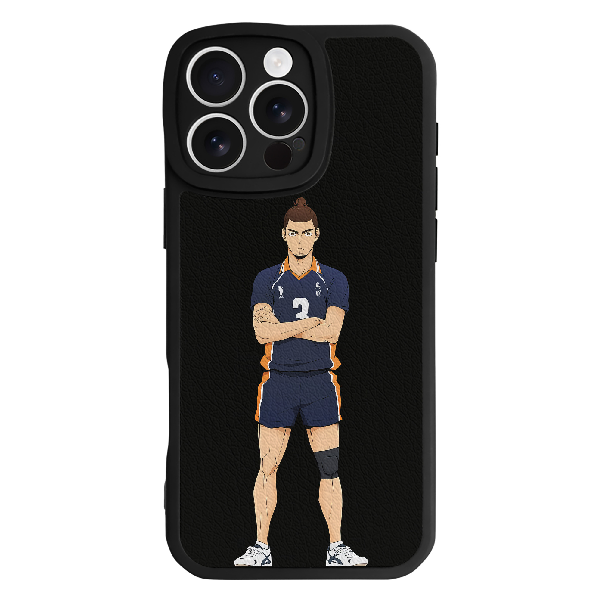 （画像用） ハイキュー!! Haikyu!! 【iPhone 16シリーズ対応】シリコンスマホケース（レザー調） 材質：シリコン